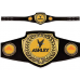 Championship Award Belt - Antique Gold with Black Leather